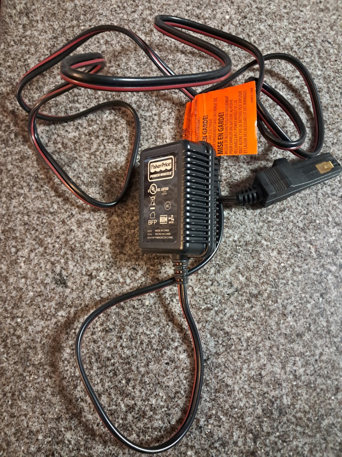 Fisher Price Power Wheels Charger