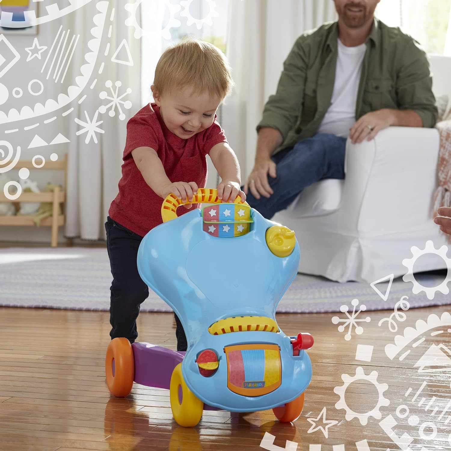 Step Start Walk ‘N Ride Active 2-In-1 Ride-On and Walker Toy for Toddlers and…