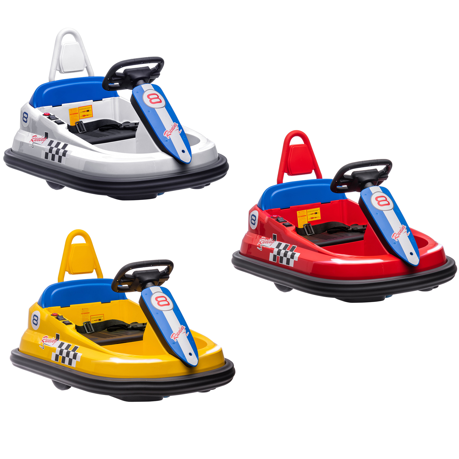 Bumper Car for Kids, 360° Rotation 6V Electric Ride On Bumper