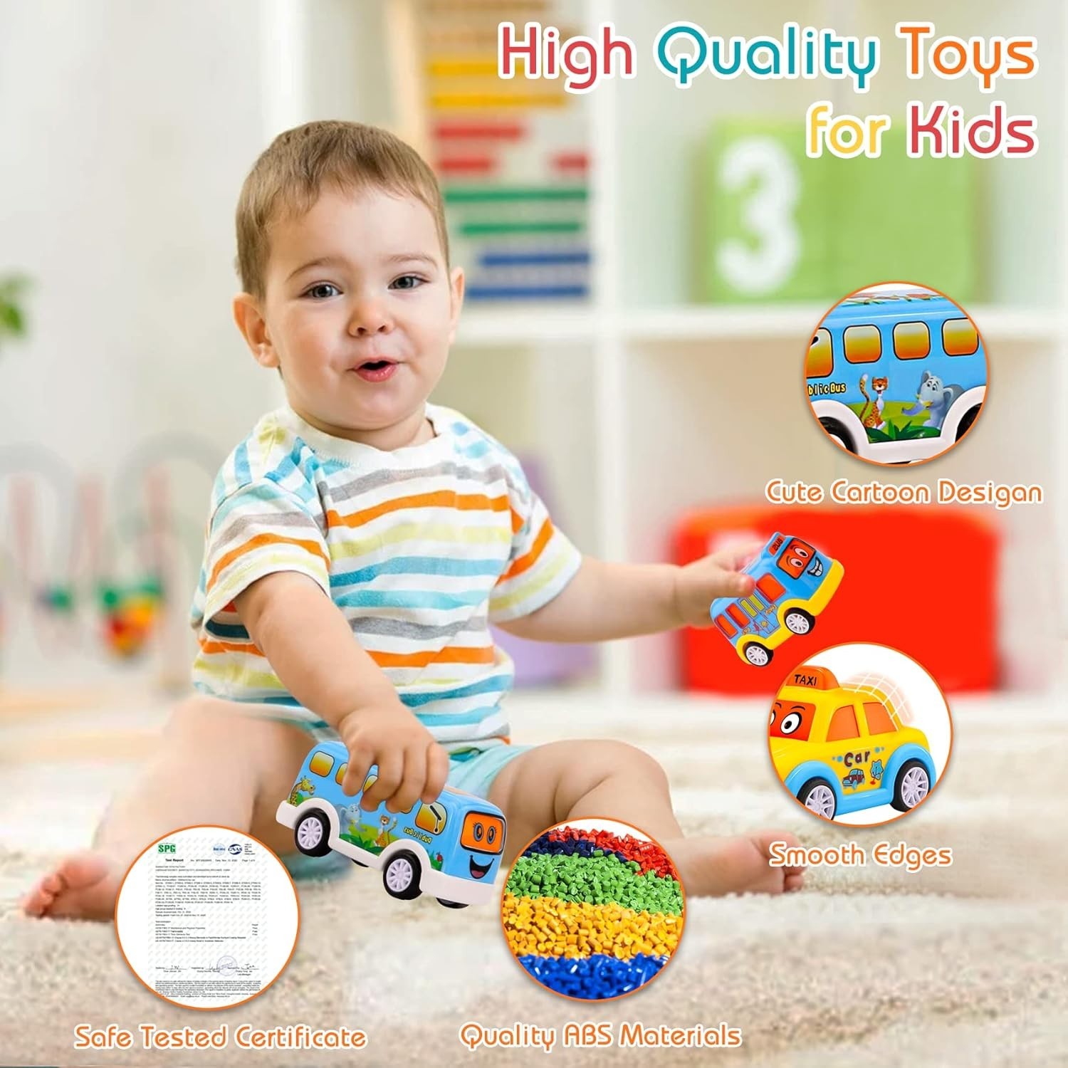 Portable Carrier Truck Playset: Creative 5-in-1 Toddler Toy Gift for Age 1-3