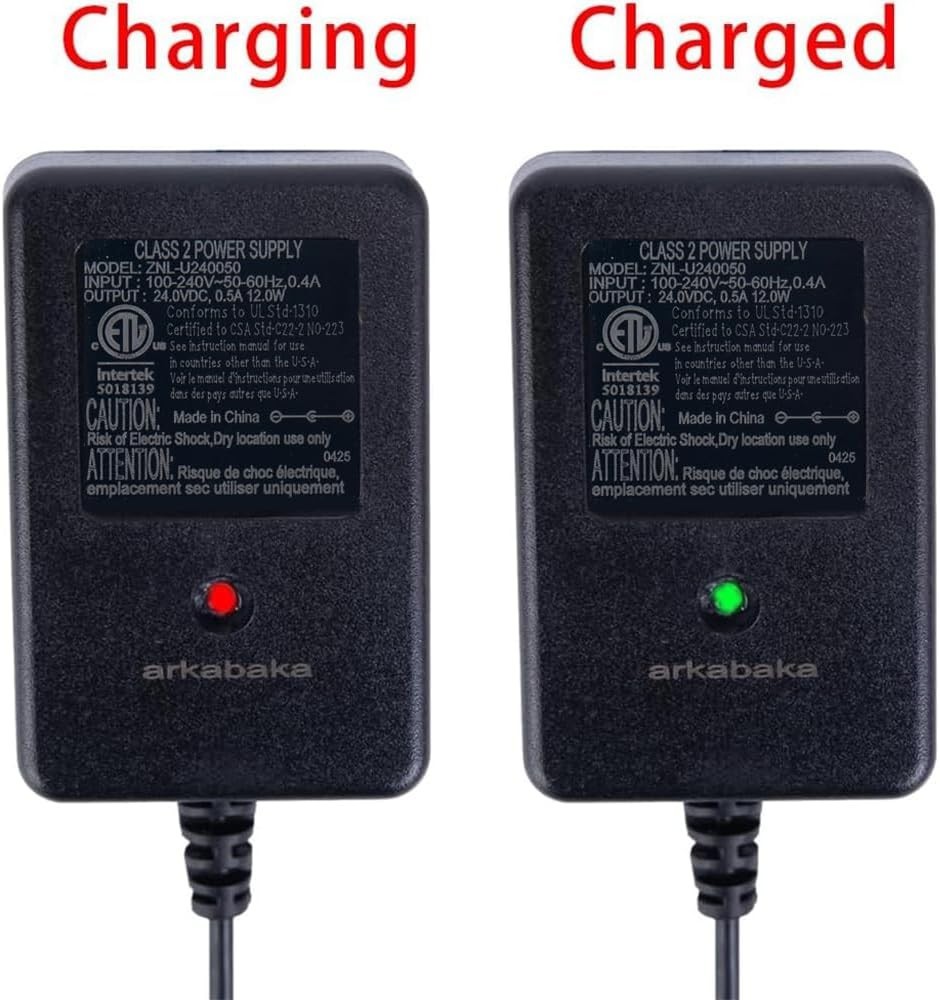 24V Ride On Toy Battery Charger – 2-Pin Plug Safe 0.36A