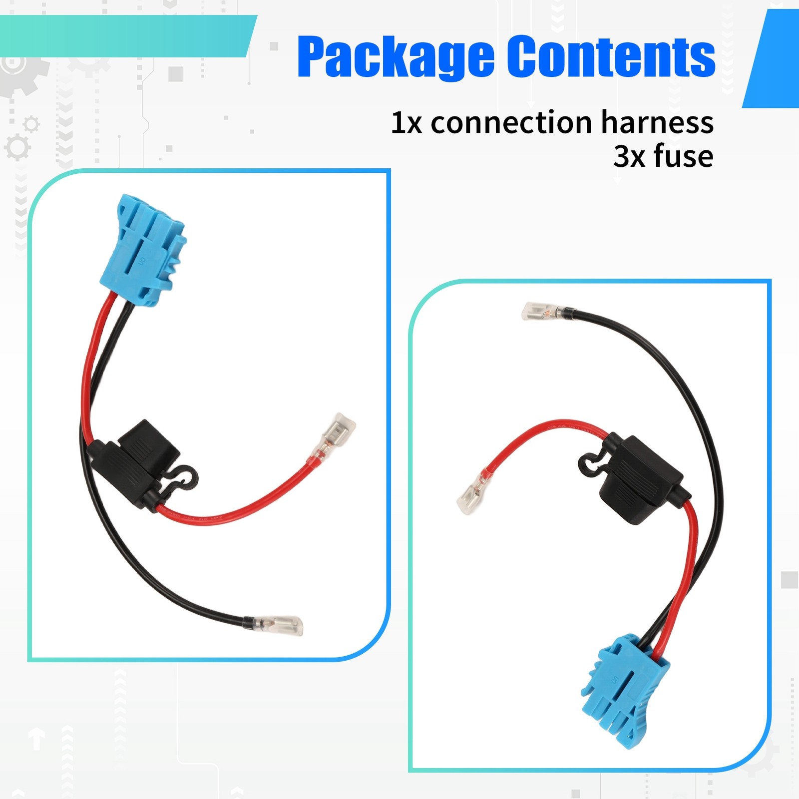 12 AWG Wire Harness Connector Replacement Compatible with Peg-Perego 12V5327