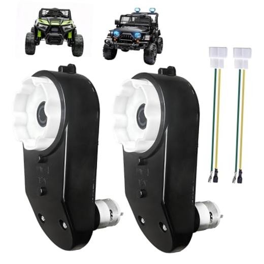 2Pack WW-4 12V RS390 16000RPM Motor Gearbox for Power Wheels Motor W4-2PCS