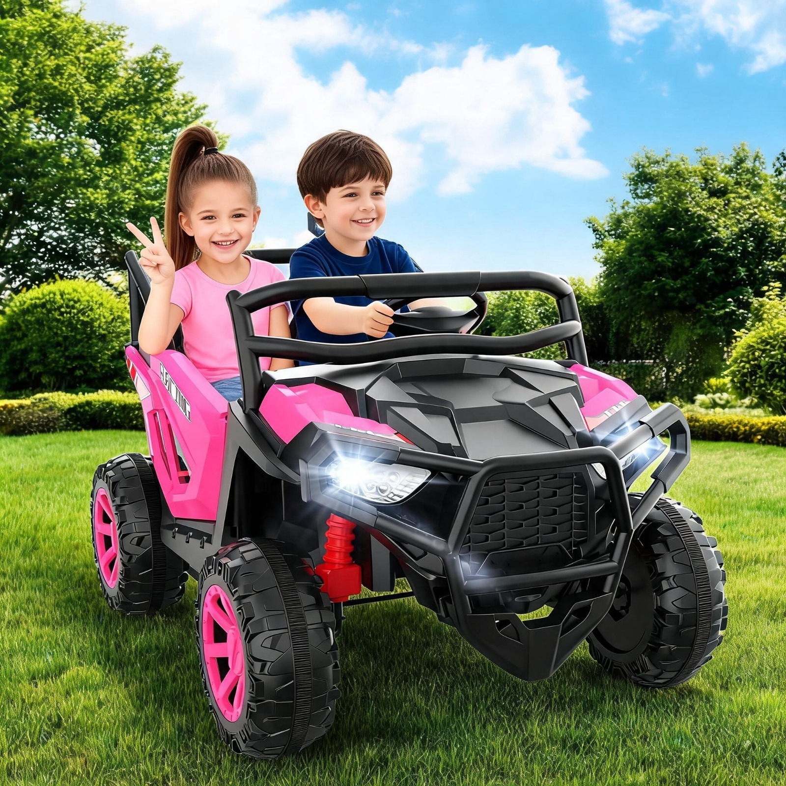24V Kids Car Ride on UTV 2*200W Motors Electric Battery Power Wheels with Remote