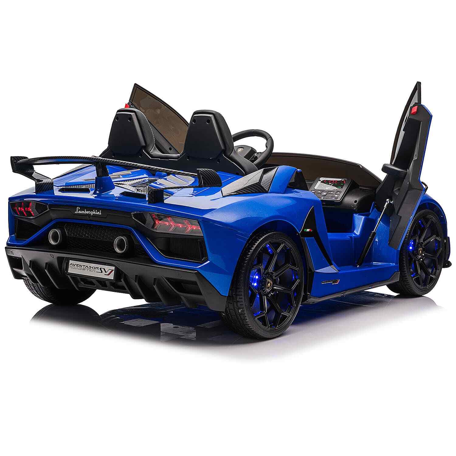24V 2 SEATS LICENSED LAMBORGHINI AVENTADOR SVJ KIDS RIDE-ON SPORTS CAR,LIGHTS+RC