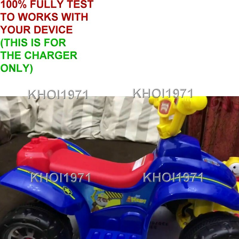 WALL charger AC adapter FOR BLUE RED-SEAT Nickelodeon PAW PATROL QUAD ride on 6V