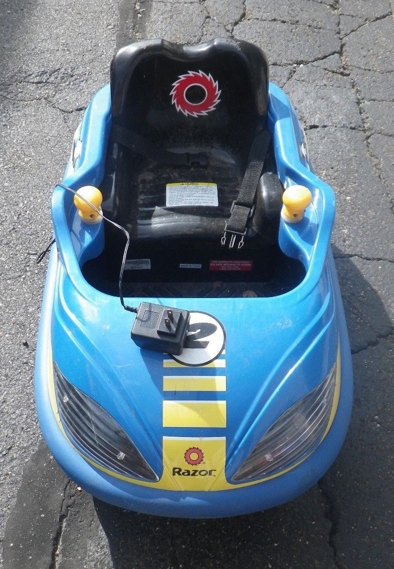 Razor Bumper Buggie Electric Bumper Car Blue Ride On Amusement Park Style