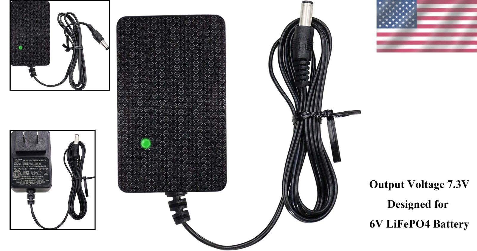 Efficient 6V Replacement Charger for Electric SUVs and Ride-On Cars – 1.5m Cable