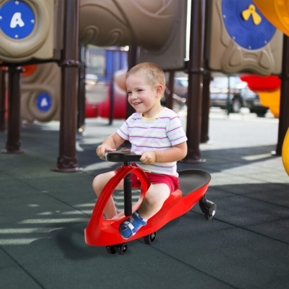 Lil’ Rider Wiggle Car Ride On Toy for Kids 3+, Red