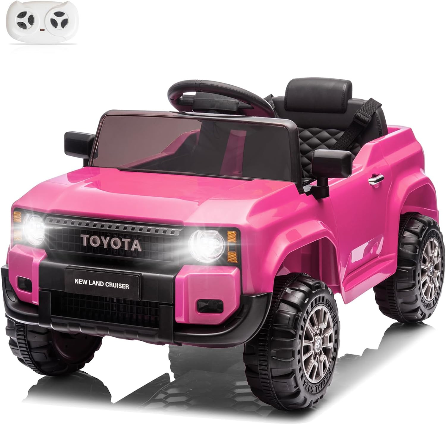 12V Ride on Car, Licensed Toyota Kids Electric Truck for Toddlers Car W/Remote C
