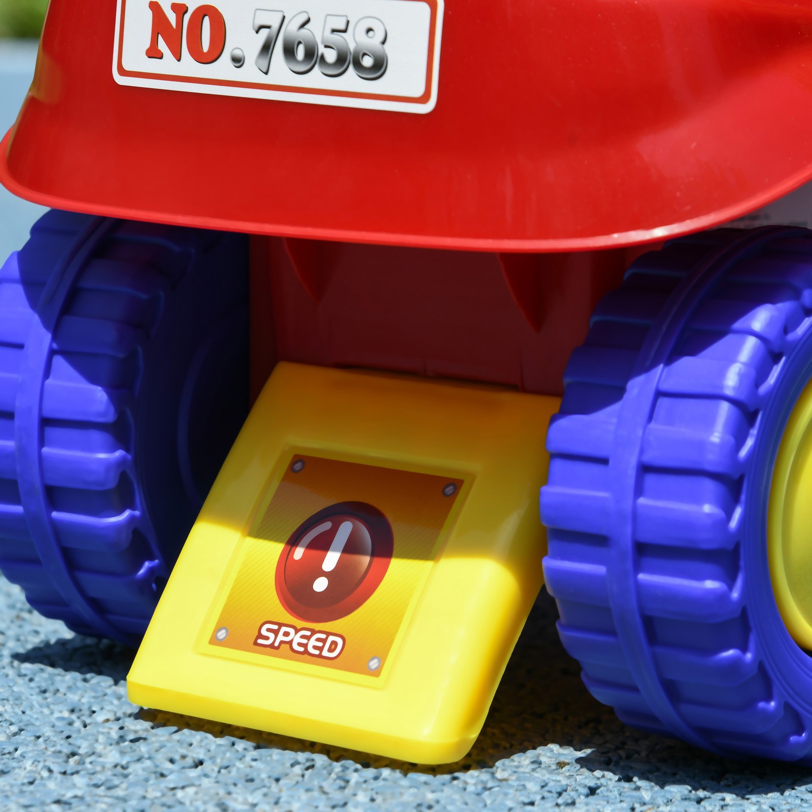 Toddler Ride On Fire Truck with Music, Horn, Under Seat Storage, Red