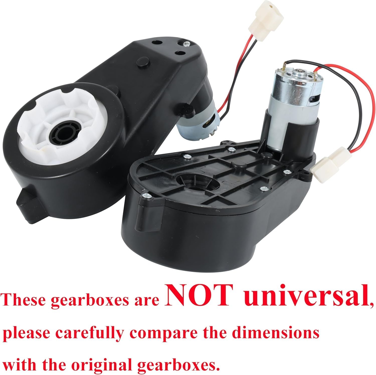 2 Pack Kids Ride On Car Gearbox – 12V 35000RPM High-Speed Motor Upgrade