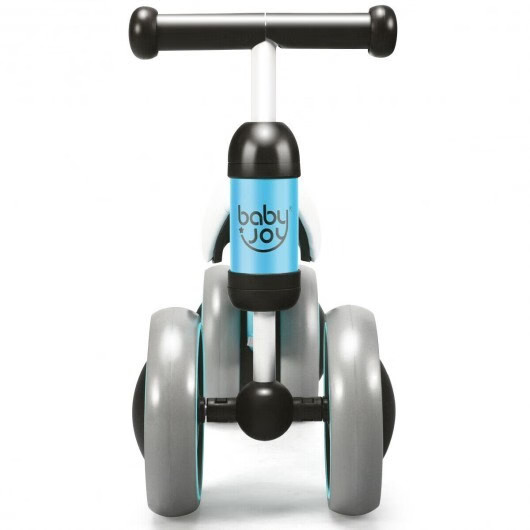 Baby Balance Bike for 2 Years Old Boys Girls No Pedal 4 Wheels-Blue – Color: Blu