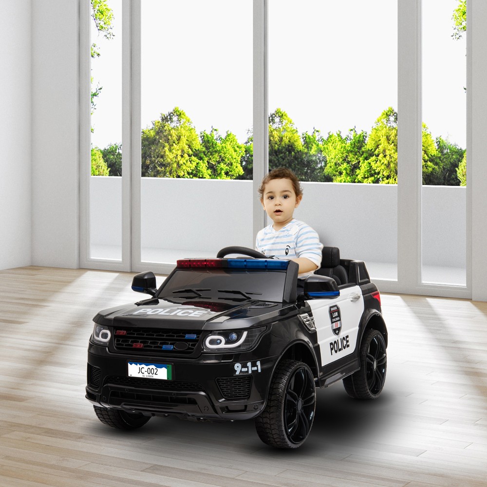 12V Kids Police Ride On SUV Car Toy Xmas Gift 3 Speed Light Music Remote US SHIP
