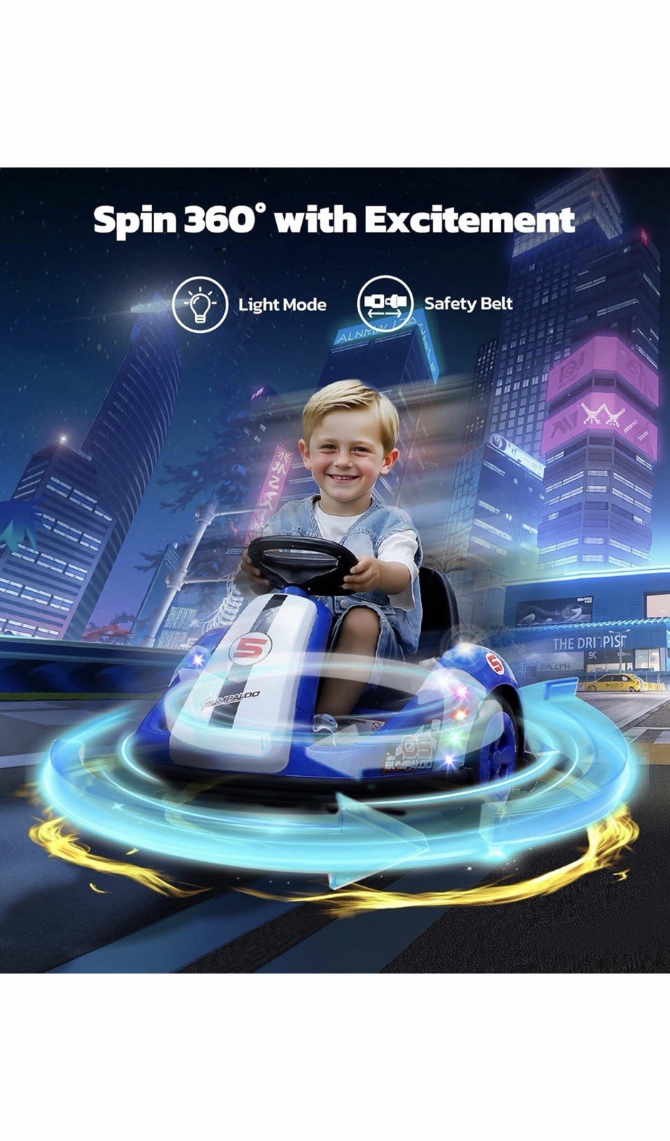 2 Bumper Cars For Kid From 3 To 8, 2.2 Mph Max. They Come With Remote & Charger.