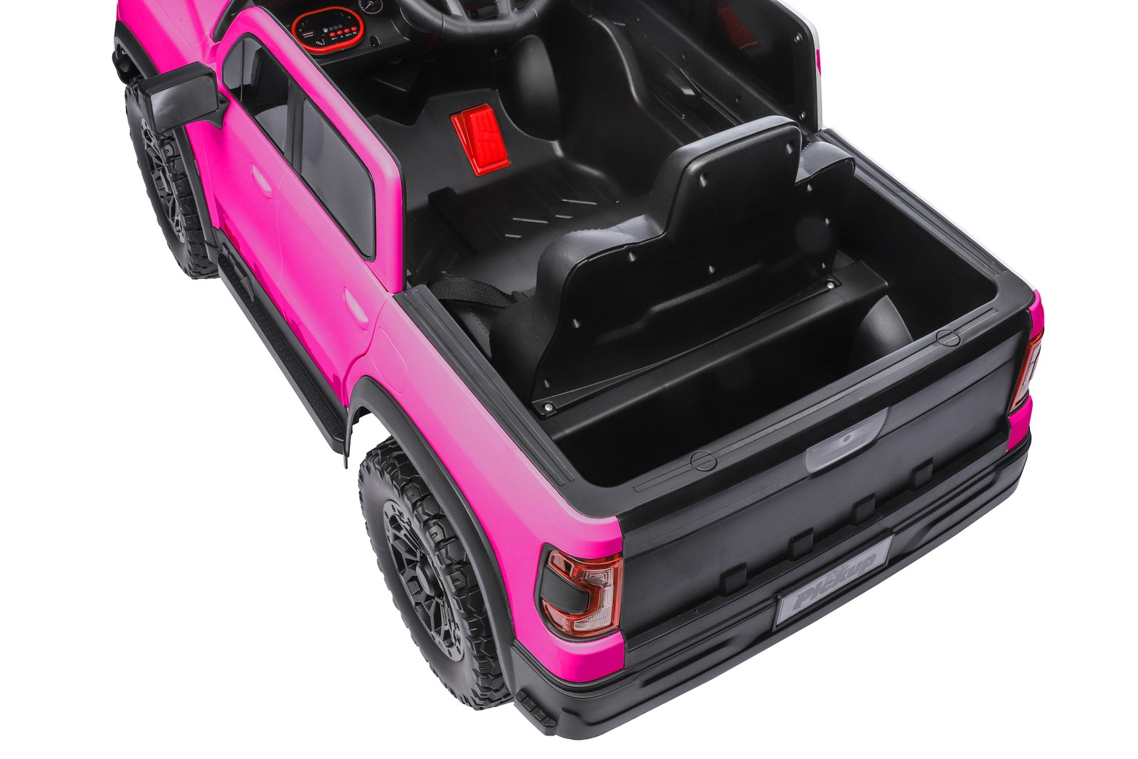 12V Kids Ride-On Car Remote Control, 4-Wheel Shock Absorption 3-6 Years Pink