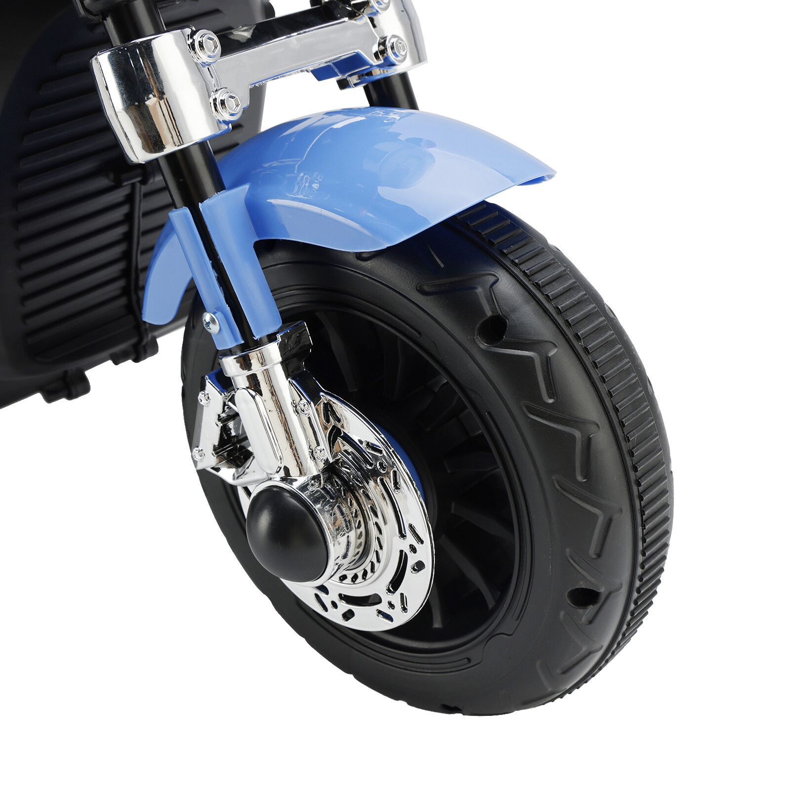 3 Wheel Kids Ride On Motorcycle 6V Powered Electric Dual Drive Toy Car Blue E4