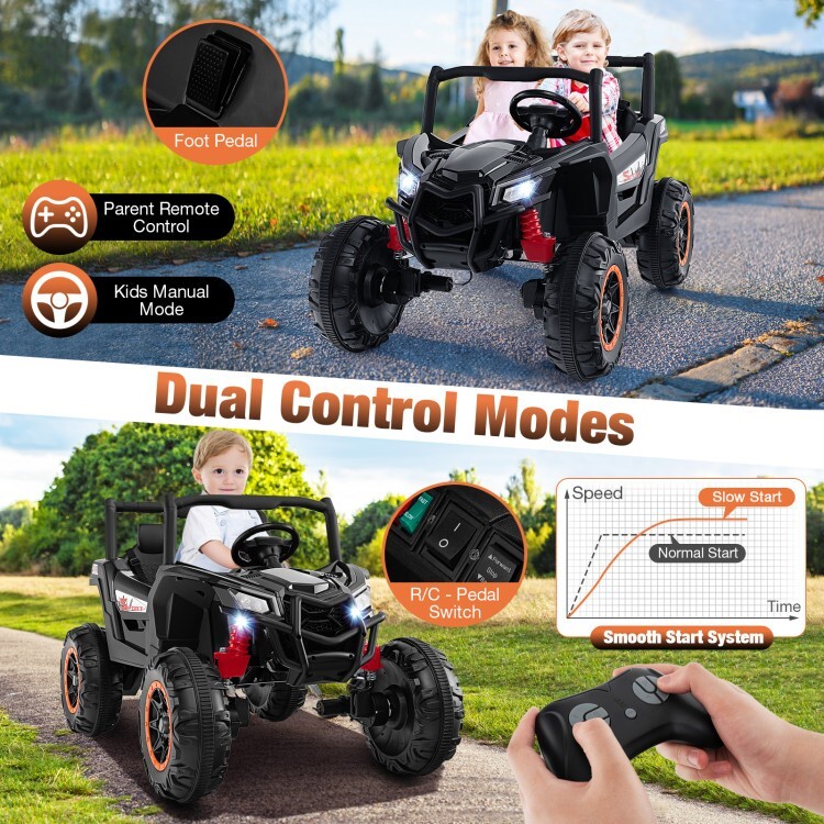 2-Seater Kids Ride On Electric UTV Toy Car 24V Gift Kids w/ 2.4G Remote Control