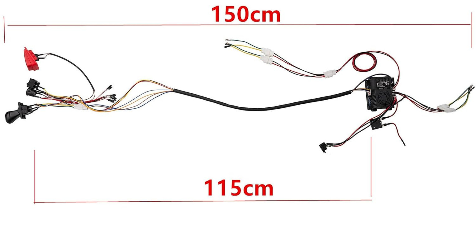 24 Volt DIY Wires Harness Conversion Kit for Kid’S Ride on Toys Car,2.4G Set of