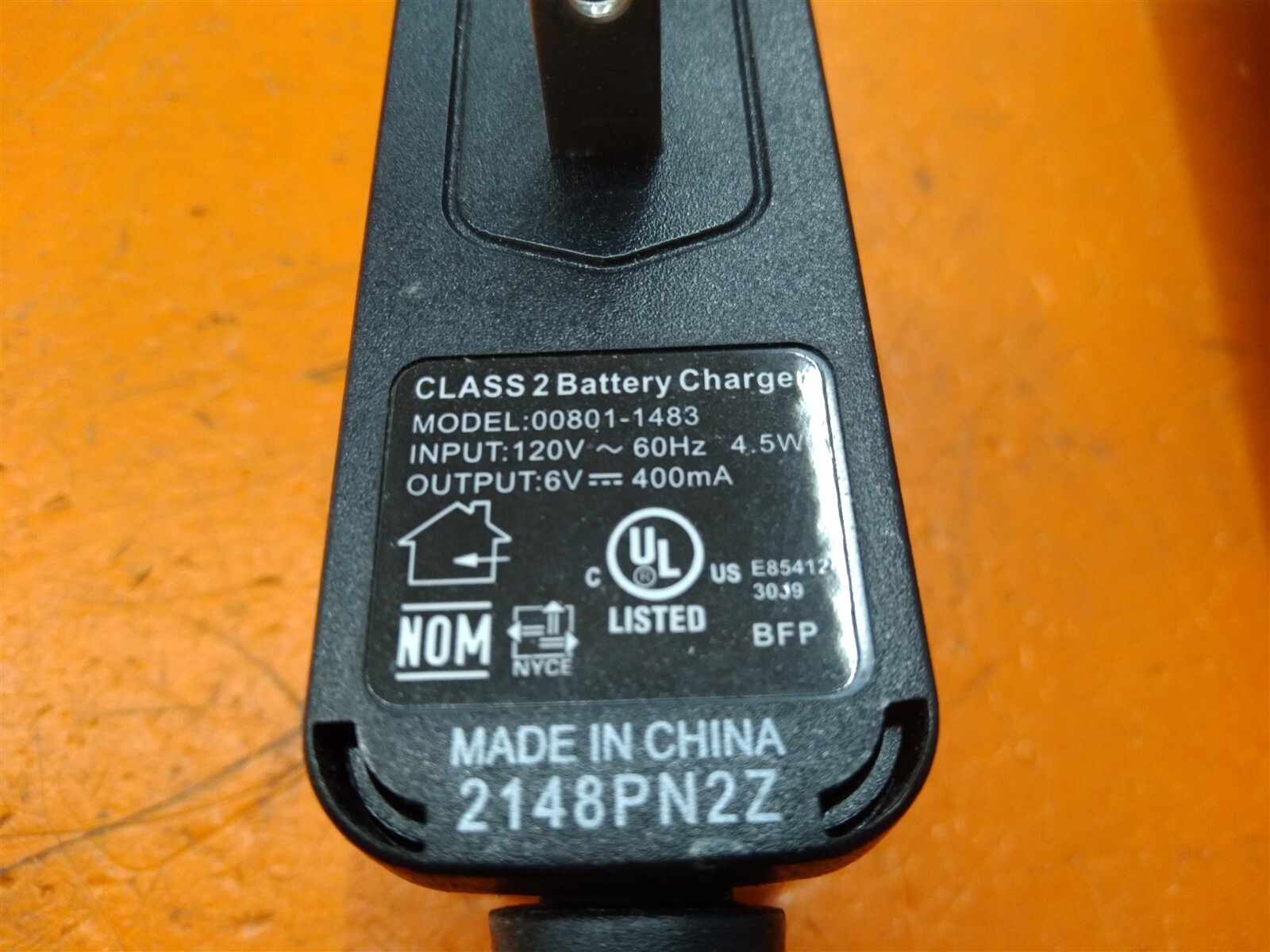 ⭐️⭐️⭐️⭐️⭐️ Fisher Price Power Wheels AC/DC Battery Charger Cord 00801-1483