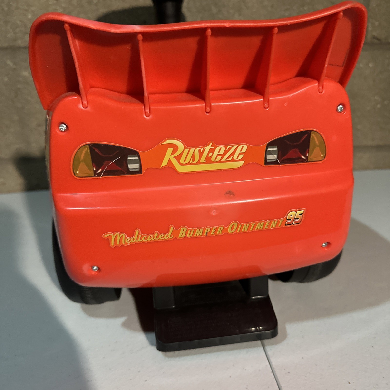 Lightning McQueen Racer Ride-On Car Toddlers Engine Sounds Music Lights Steering