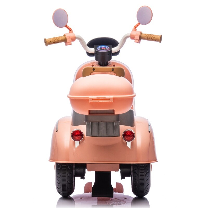 12V Kids Ride On Three-Wheel Electric Motorcycle W/Bluetooth Music For 3-6 Years