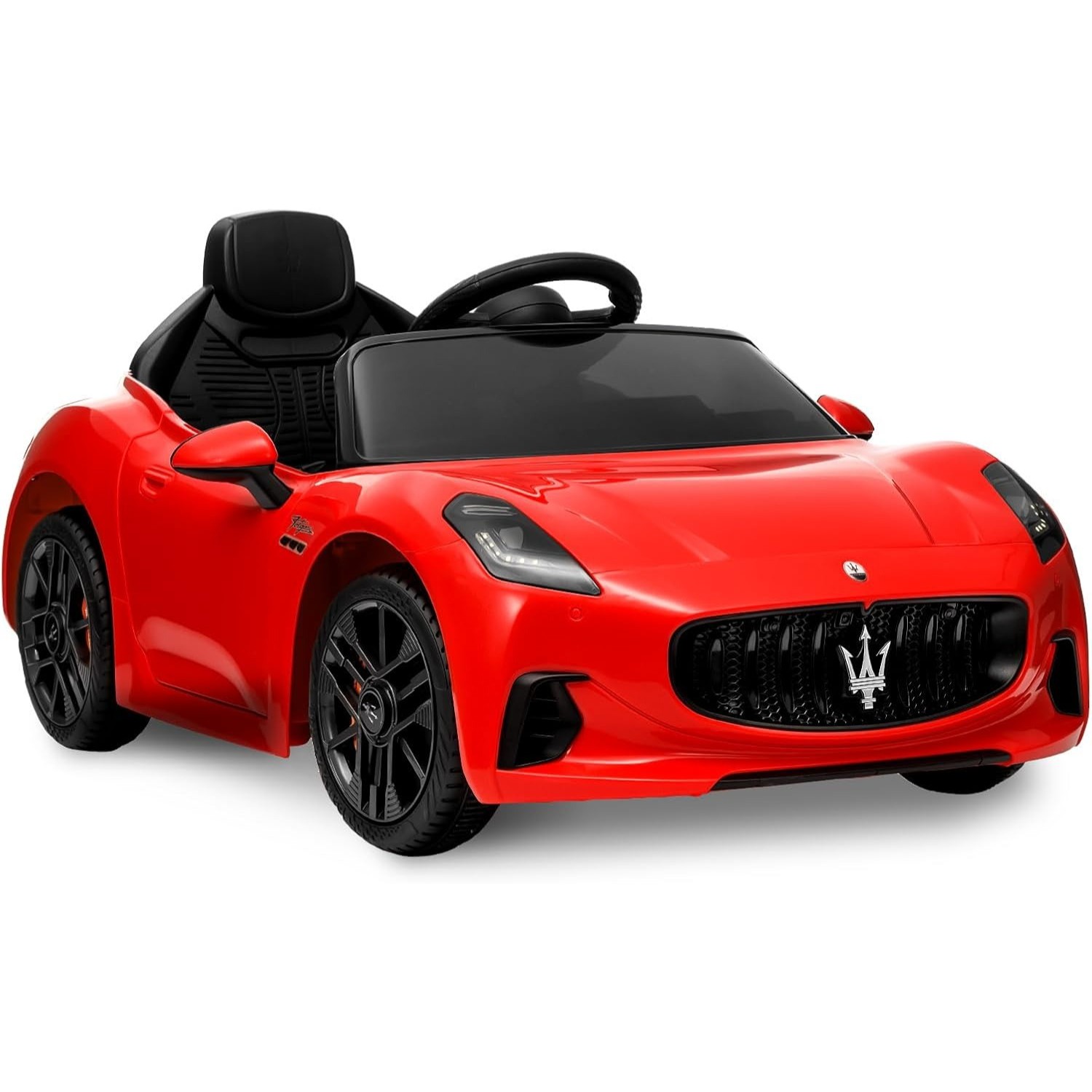 12V Kids Electric Ride-On Car with Remote Control, Safety Belts, Shock Absorbers