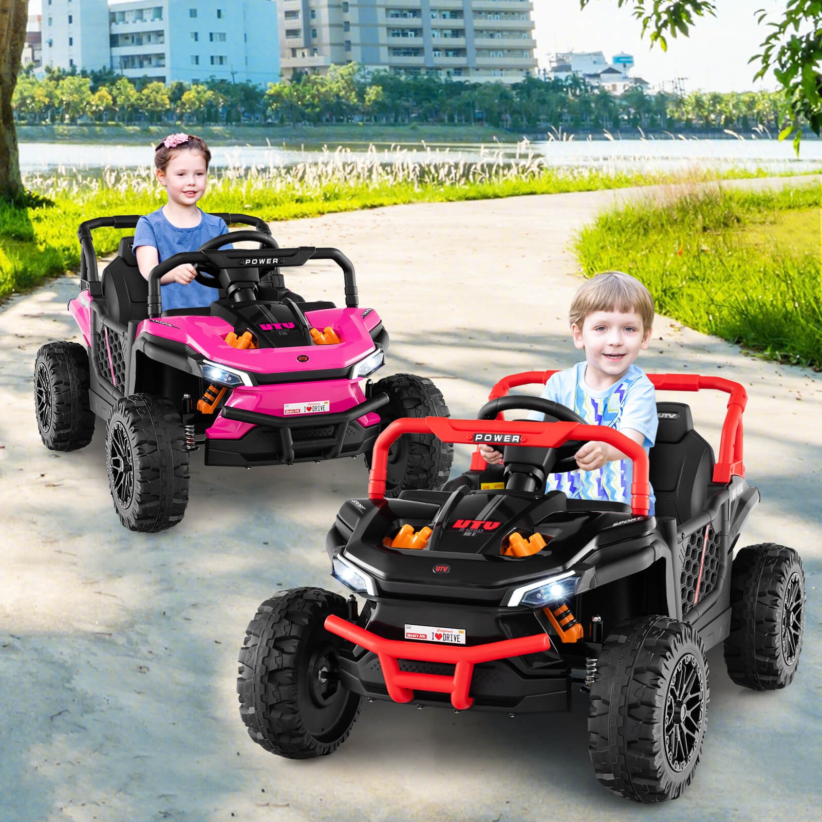 12V Kids Ride on Truck w/Parental Remote 3 Speeds & Reverse Forward Function