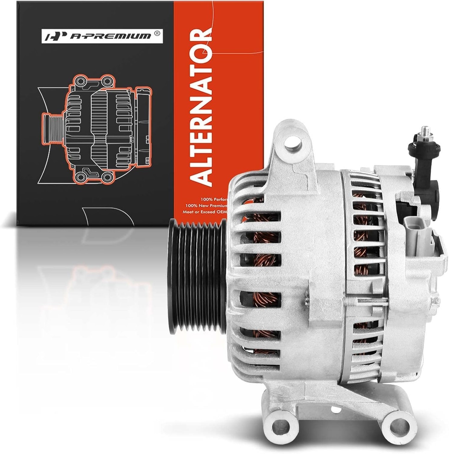 A-Premium Alternator Compatible with Ford Models – 1999-2001- For F250 F350 F…