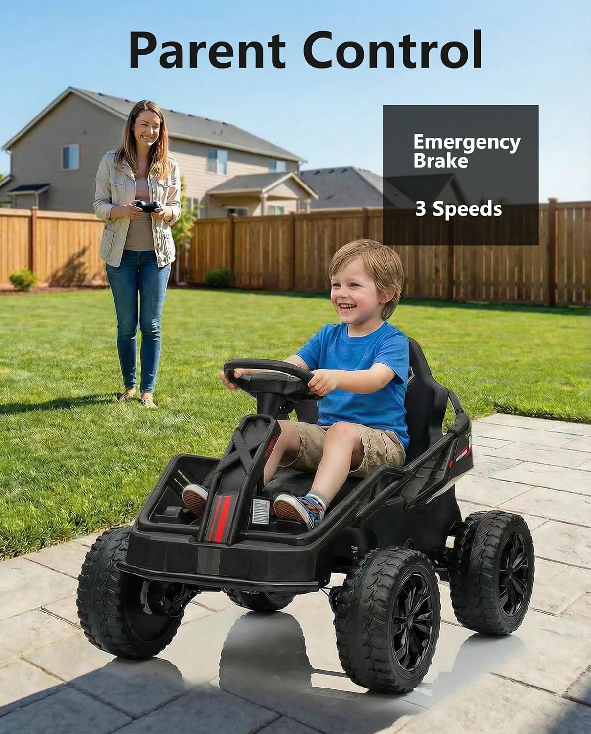 Garvee 24V Kids Power 4 Wheels,200W 4×4 Ride On Toy for Big Kid,Electric Go Kart