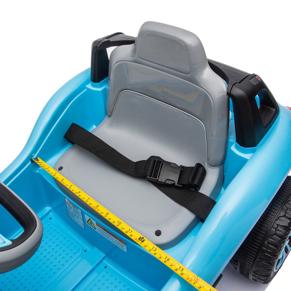 Ride-On Electric Car for Kids w/ RC, Music, Headlights – Ages 3-5