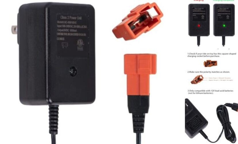6V Charger for Kids Ride-On Toys and Cars – Compatible with BMX X6, Kid TRAX