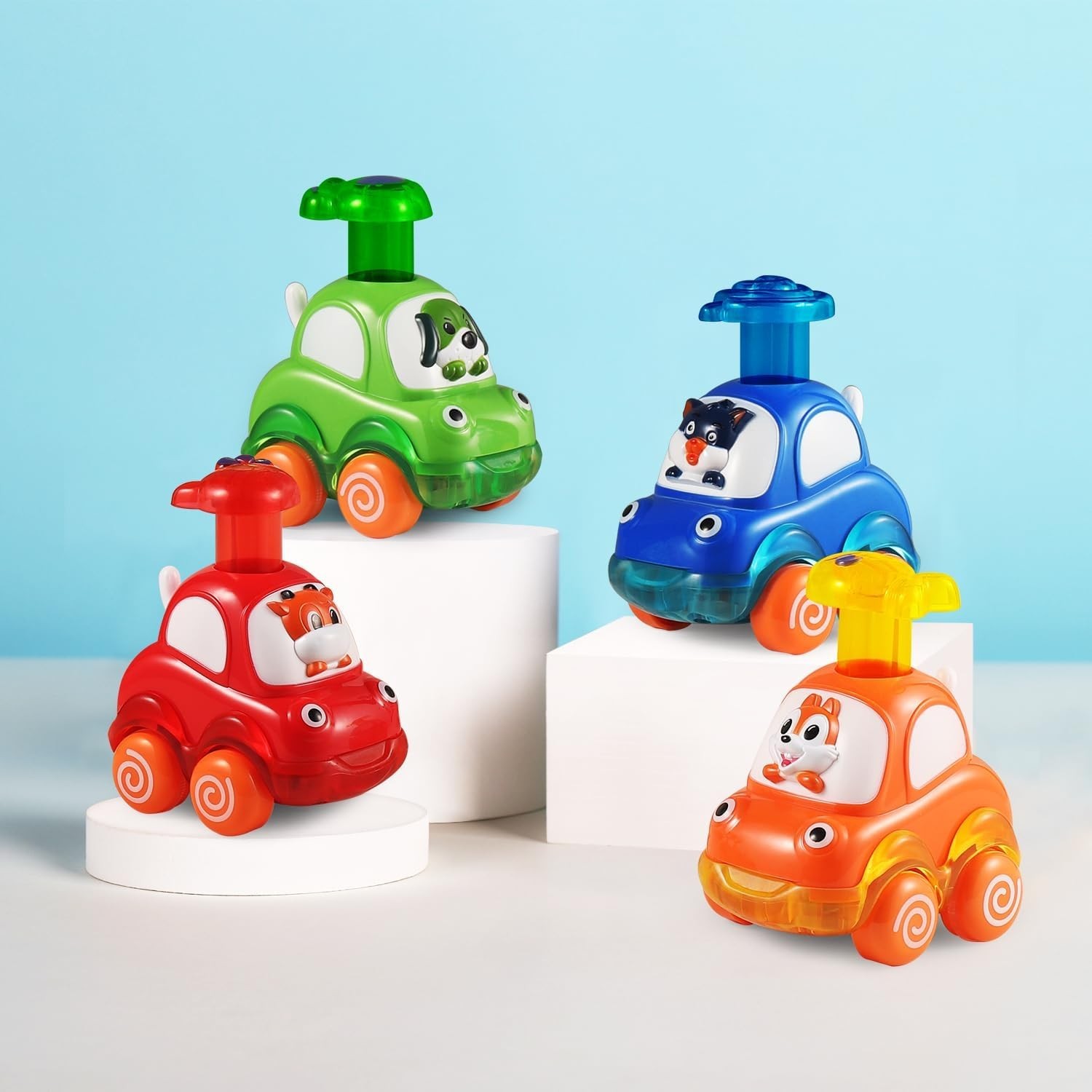 Press & Go Animal Cars for Toddlers – Safe and Educational Fun for Ages 1-3