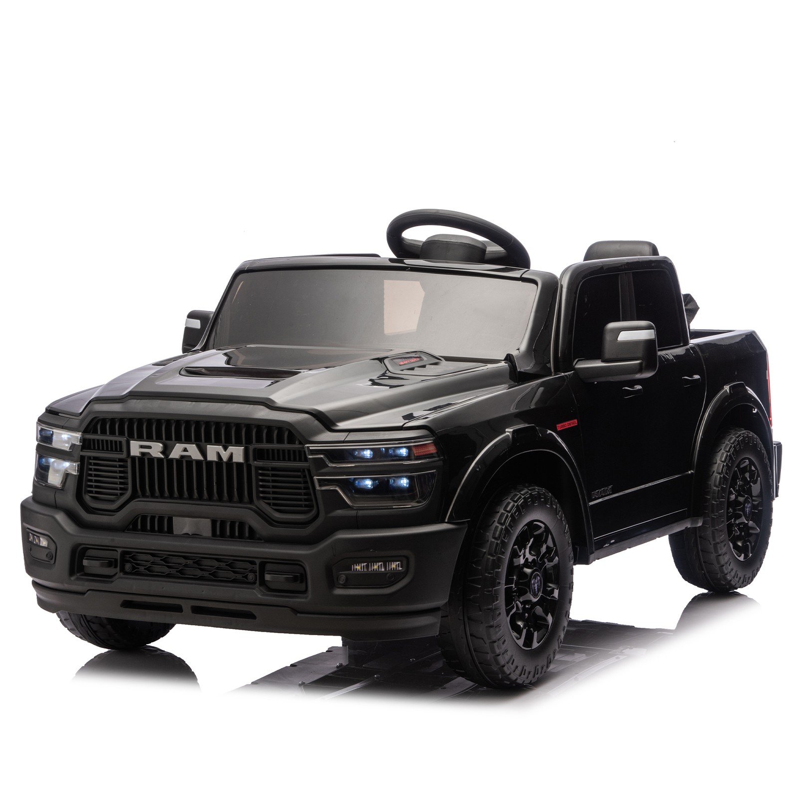 24V Dodge RAM 2500 Ride On Truck 2-Seater Official Remote Bluetooth MP3 USB Kids