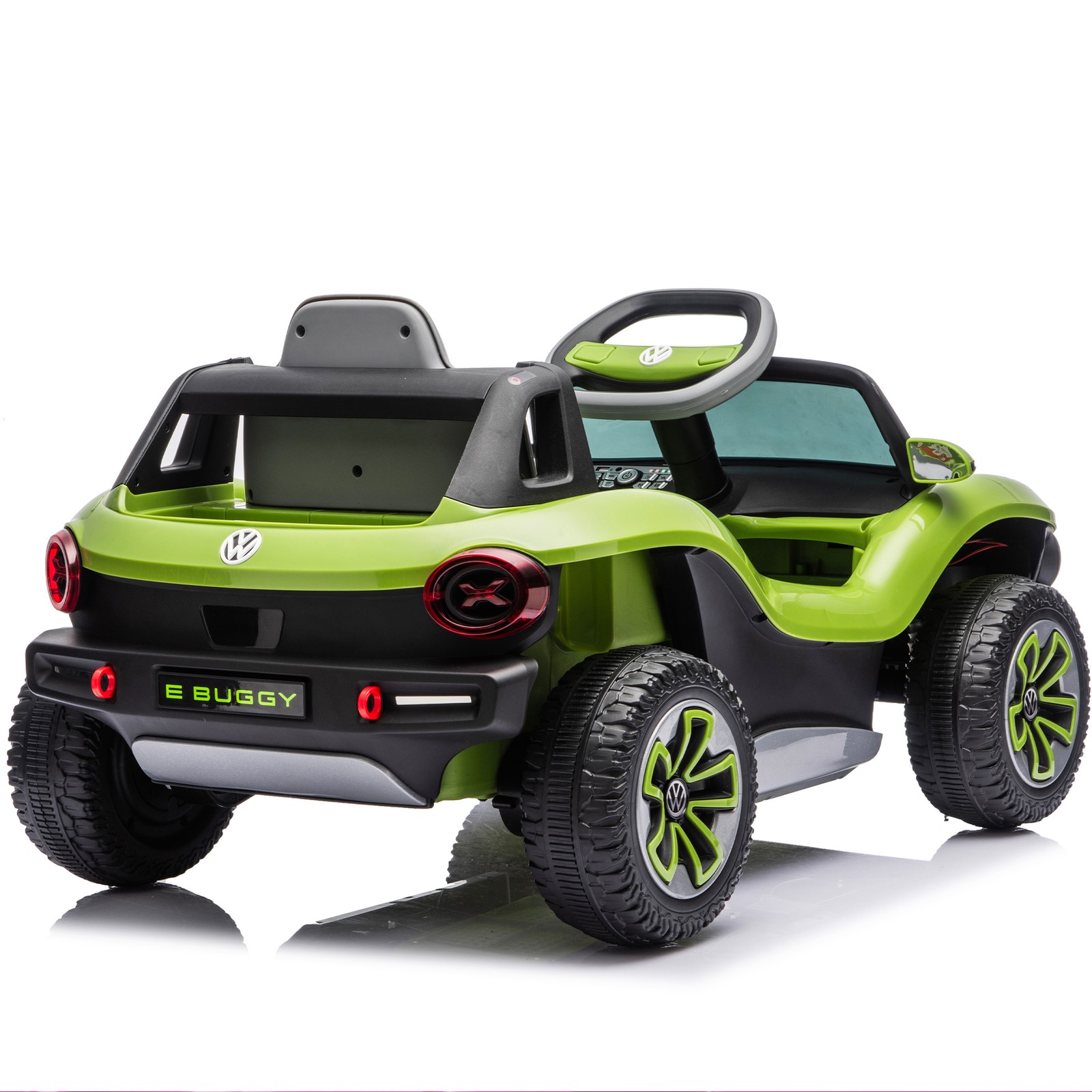 12V Licensed Volkswagen Beetle Kids Ride On Electric Car Speeds 1.5-2.5MPH Green