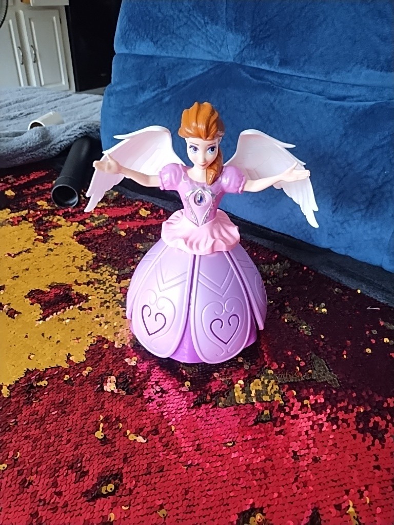 Dancing Angel Lighting Music Rotate Beautiful Doll Robot Toy Best Gift For Girls