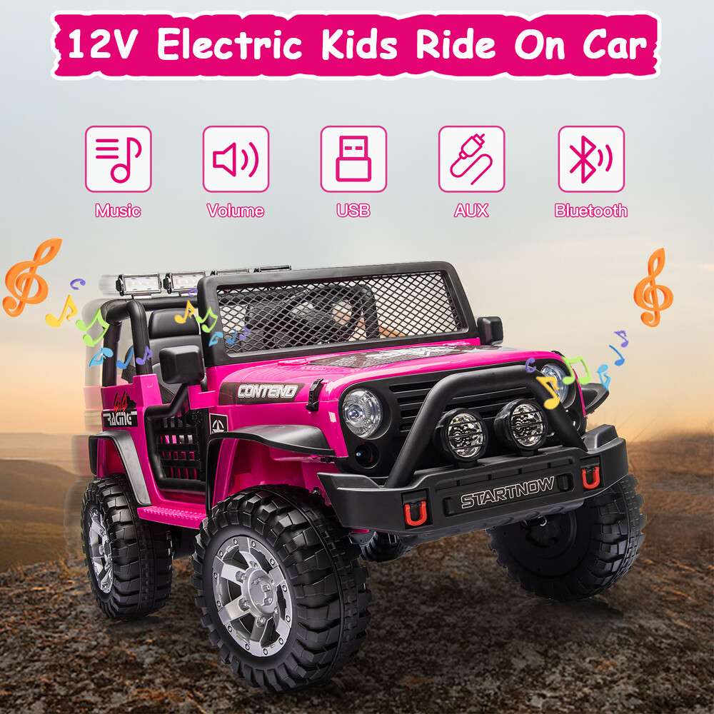 2 Seater Kids Ride On Truck 12V Battery Powered Electric Car w/Remote Control