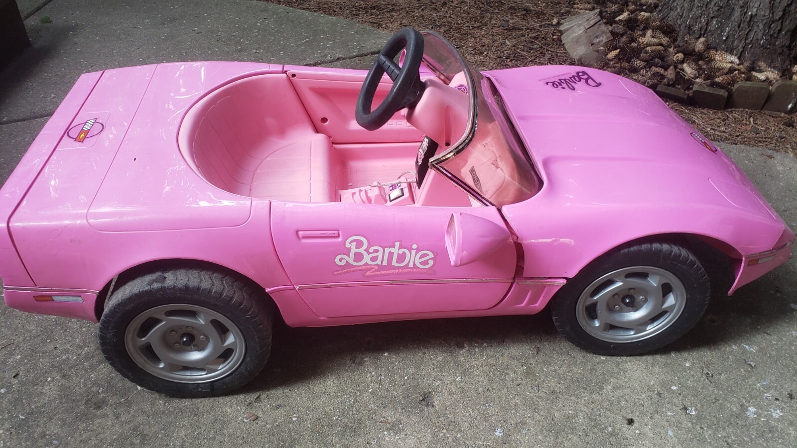 Barbie Corvette 1990 Vintage Power Wheels Pink Original SHIPPED