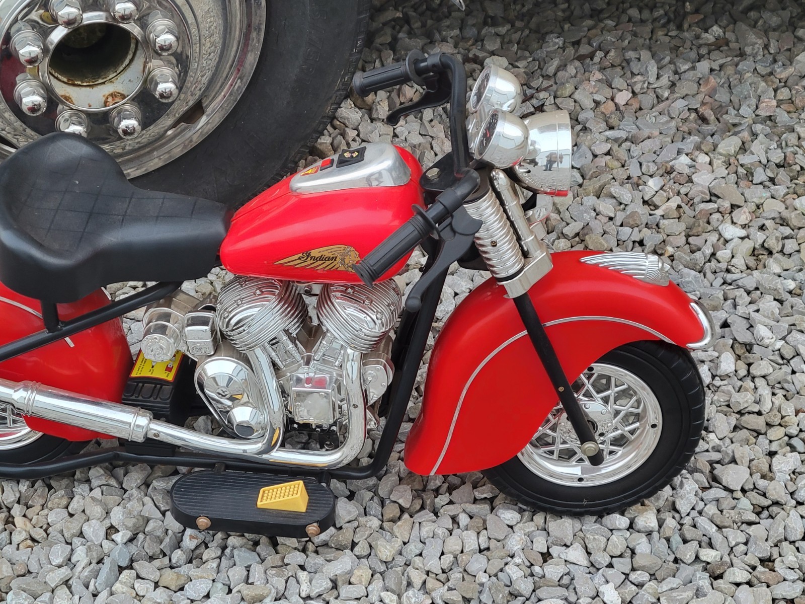1948 Indian Chief Motorcycle Replica Power Wheels Electic 6V Needs New Battery