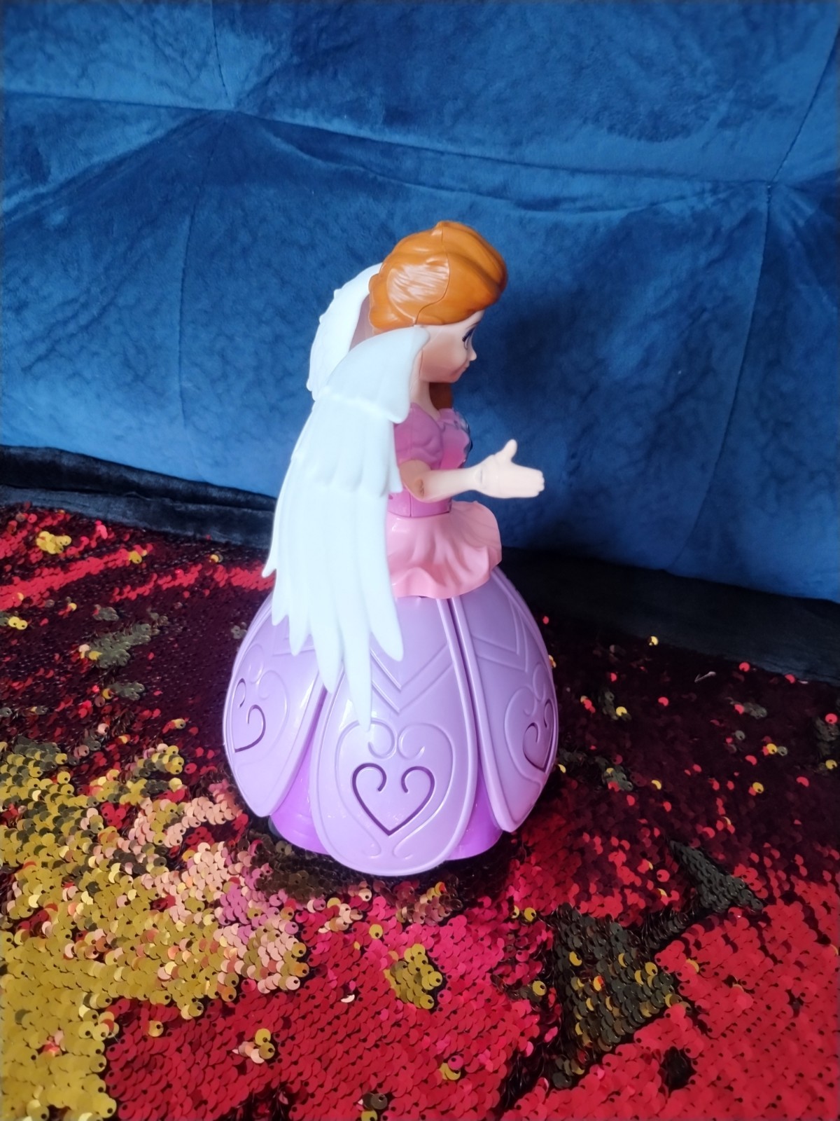 Dancing Angel Lighting Music Rotate Beautiful Doll Robot Toy Best Gift For Girls