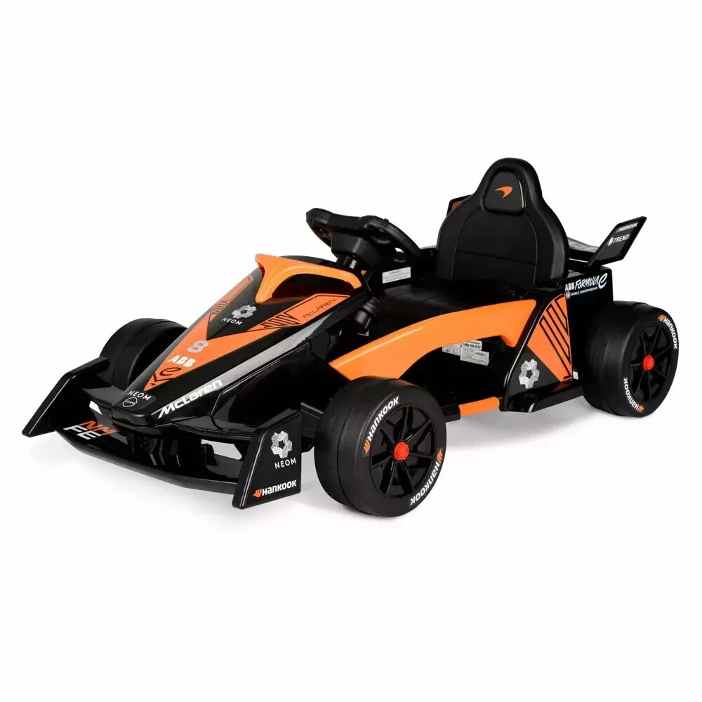 McLaren Formula F1 Race Car 12V Battery-Powered Vehicle , Ages 3+, Orange/Black