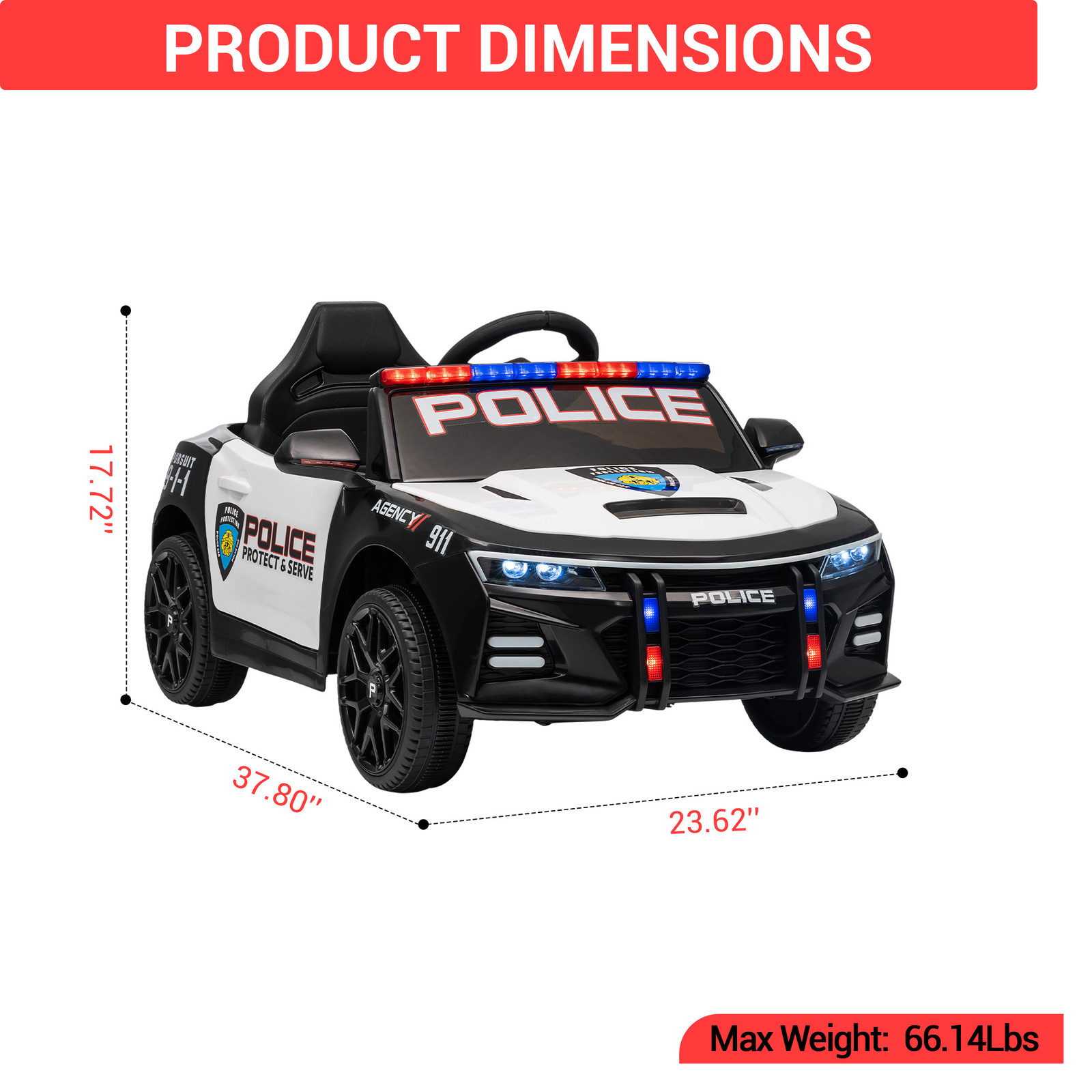 Garvee 12V Kids Ride on Car w/ Remote Control,Ride on Truck for Kids,Toddler Toy