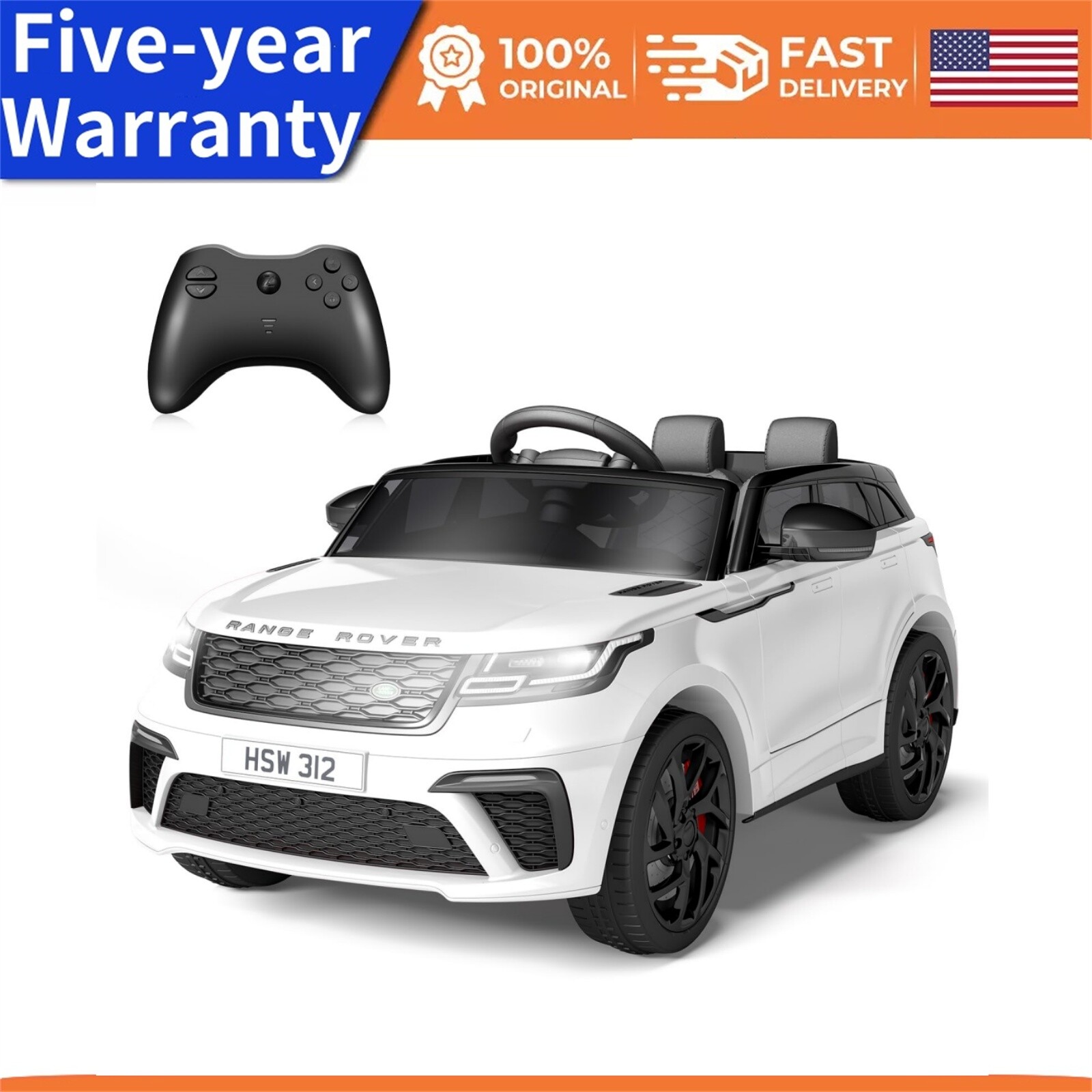 🍒12V Ride On Toys for Kids 3-8 with Mp3 Player Rocking Electric Car with Remote