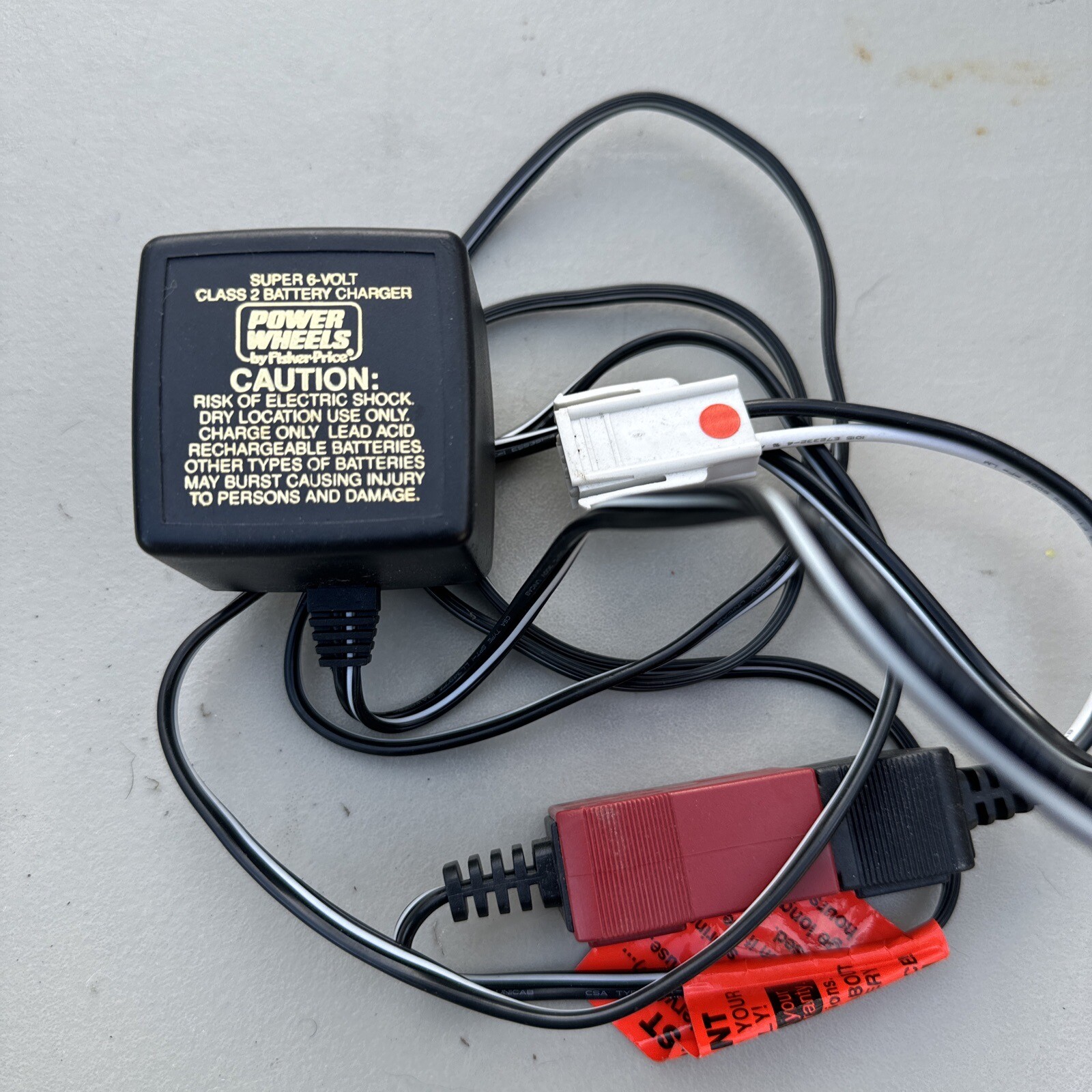 Power Wheels Super 6 Volt Charger BC-120-61200 In Good Preowned Condition Tested