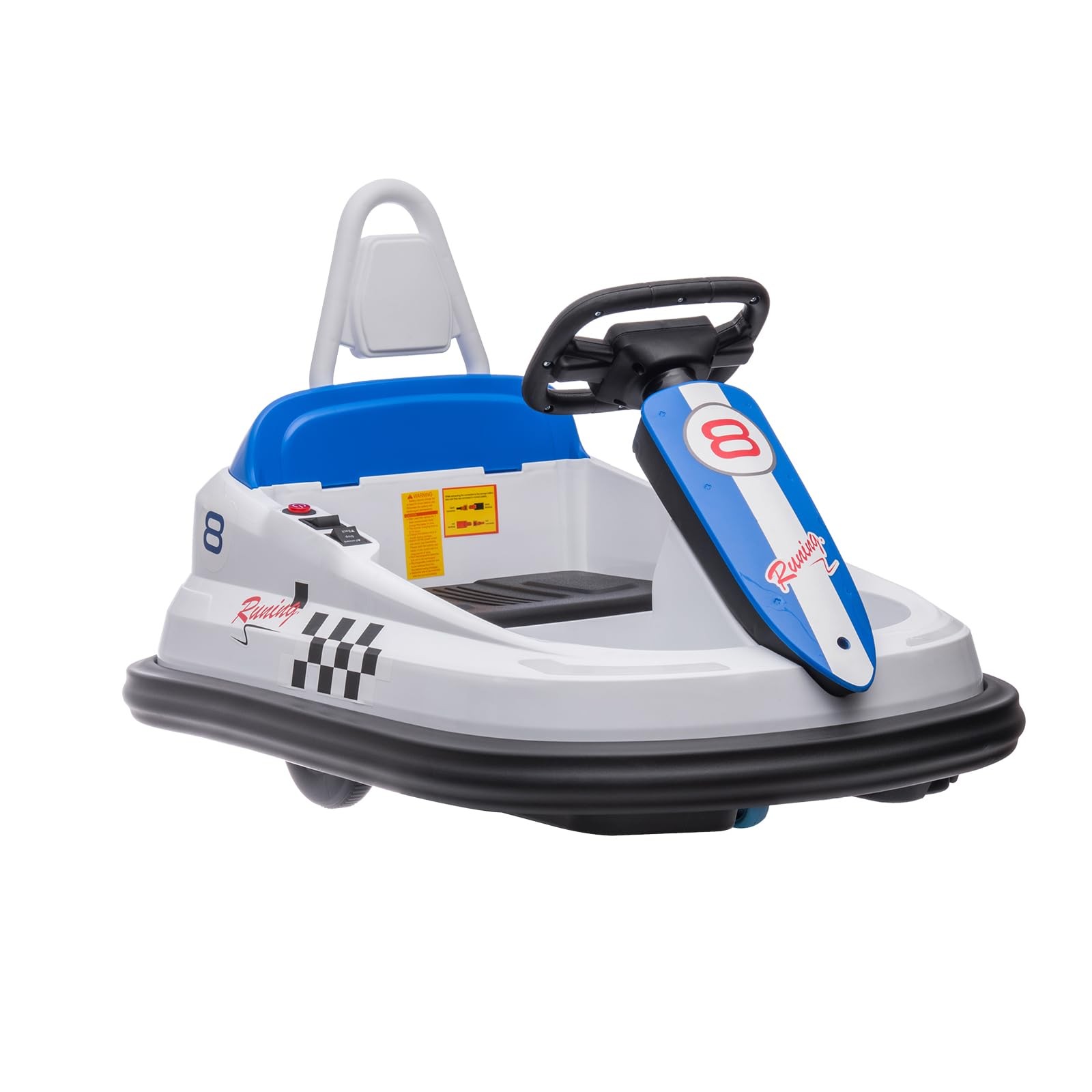 ⛳Kids Electric Bumper Car 6V Ride-On Toy W/15W Motors Steering Wheel Control NEW
