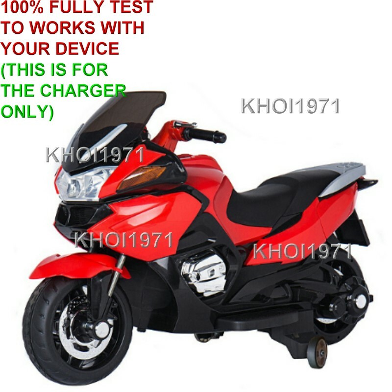WALL CHARGER AC adapter 4F Blazin Wheels Motorcycle bike 12V BAT ride on R118 RT