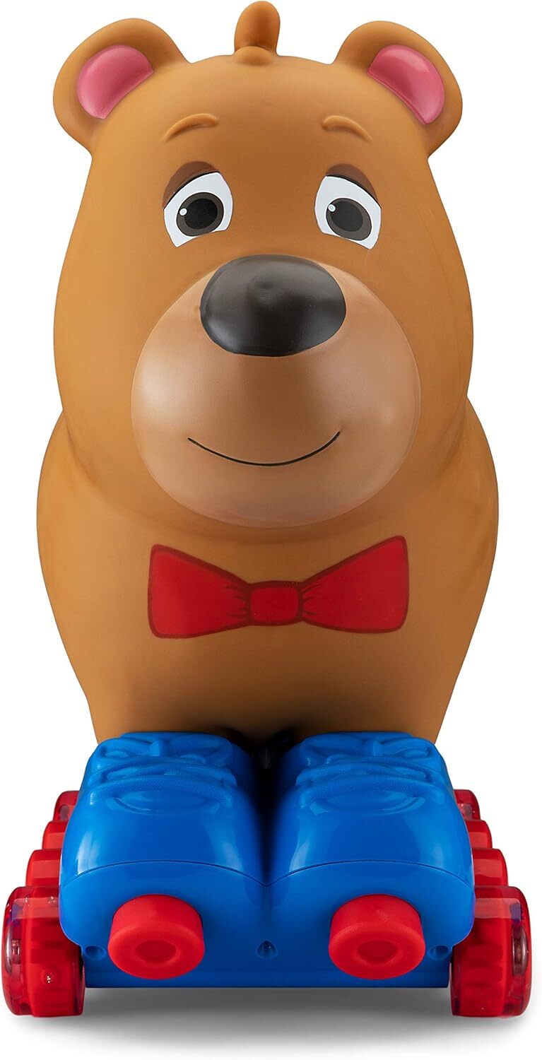 Silly Skaters Bear Toddler Foot to Floor Ride on Toy, Kids 1-3 Years Old, Soft a