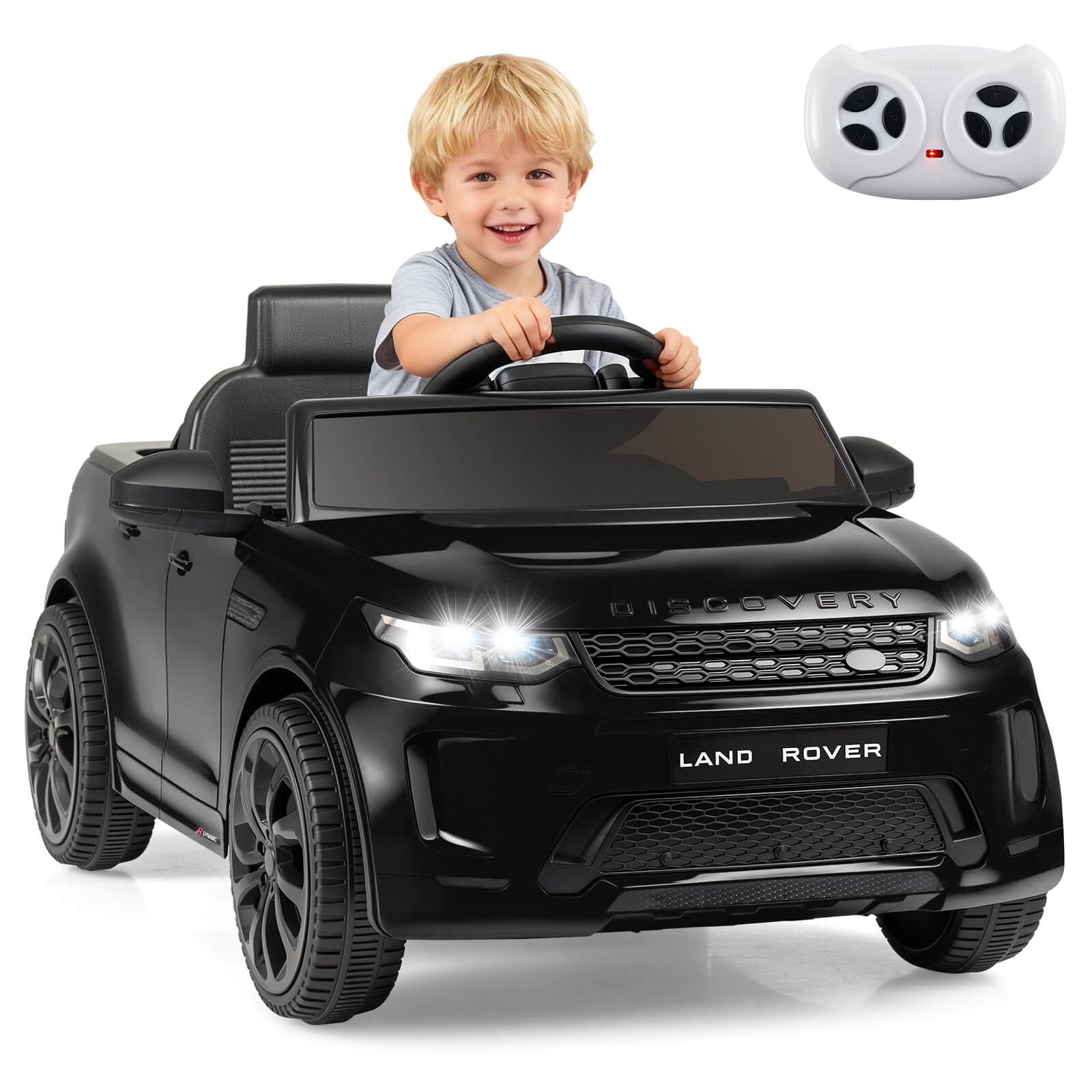 Licensed Land Rover Kids Ride on Car w/Remote Control, LED Lights, Music, Horn