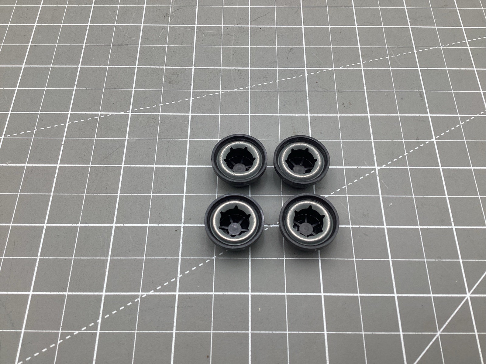 00801-1939–Power Wheels Retainer Cap Push Nut Black .437 Replacement (4 Pack)