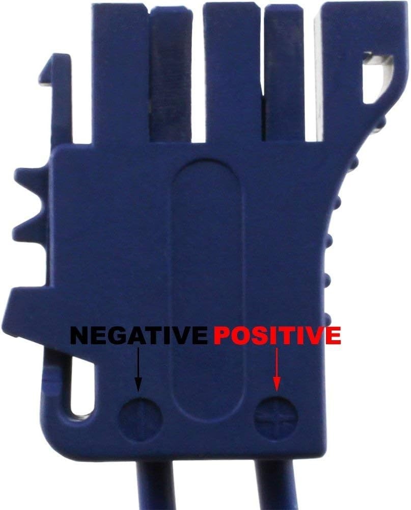 New Blue Peg Perego 12V Battery Connector for Gaucho, Gator & Sportsman